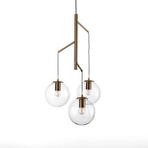 LUSTRA MODERNA, ALYCIA E, COD 4936, STIL MODERN, REALIZAT DIN METAL SI STICLA