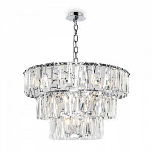 LUSTRA PUNTES MOD043PL-18CH, DIN METAL SI STICLA, STIL MODERN, MAYTONI