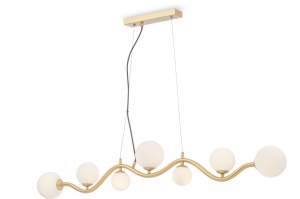 LUSTRA UVA MOD059PL-07G, DIN METAL SI STICLA, STIL MODERN, MAYTONI