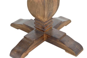 MASA DINING 1098, LEMN MASIV DE MANGO SI METAL, STIL VINTAGE/INDUSTRIAL G&C - Img 3