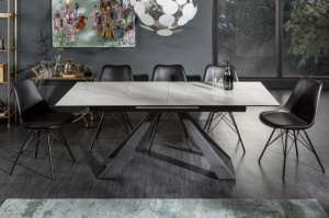 MASA DINING, CONCORD 180/230CM, DIN CERAMICA, STICLA SI METAL, ASPECT MARMURA, ARTIM GROUP SELECTION - Img 2