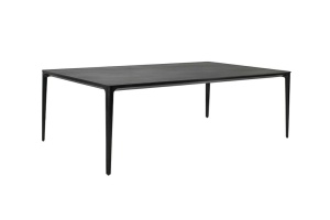 MASA DINING SLIM 200, NEAGRA, CONFECTIONATA DIN CERAMICA SI ALUMINIU, STIL MODERN