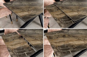 MASA EXTENSIBILA 180-220-260CM, METAL, STICLA SI CERAMICA, ASPECT MARMURA, ARTIM GROUP SELECTION - Img 4