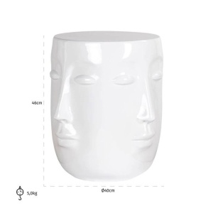 MASUTA DE CAFEA 46CM, CHRISTY ALB, RASINA, DESIGN EXCLUSIVIST - Img 5