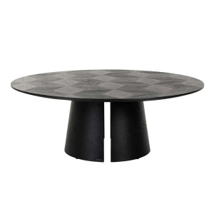 MASUTA DE CAFEA BLAX, 110 CM, NEAGRA, DIN FURNIR DE STEJAR, RICHMOND INTERIORS