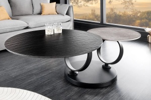 MASUTA DE CAFEA, DANCING RINGS, DIN METAL SI CERAMICA, NEGRU/GRI, ARTIM GROUP SELECTION
