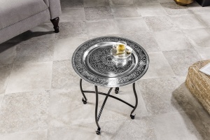 MASUTA DE CAFEA, MARRAKESCH 50CM, DIN METAL, ARGINTIU/NEGRU, ARTIM GROUP SELECTION - Img 7