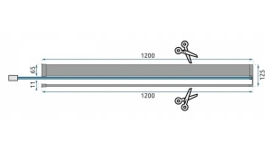 PARAVAN DE DUS REA AERO N WALK IN, 110CM, AURIU PERIAT, DIN STICLA, CALITATE SUPERIOARA - Img 2