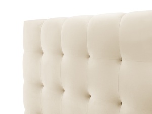PAT EXCLUSIVIST 140X200CM, CU LADA DEPOZITARE, DIN CATIFEA BEIGE, ARTIM GROUP SELECTION - Img 4