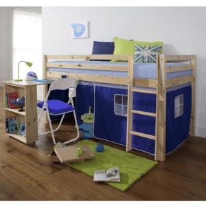 PAT EXTENSIBIL PENTRU CAMERA COPIILOR ALZENA, PIN/ALBASTRU, STIL MODERN, TK