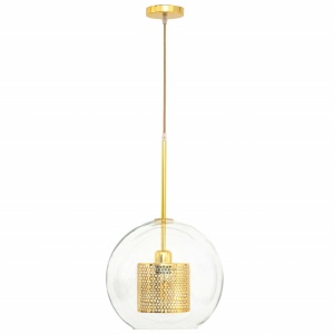 PENDUL LOFT GOLD APP554-1CP, 20 cm, AURIU, DIN OTEL, METAL SI STICLA, STIL MODERN, TU - Img 2
