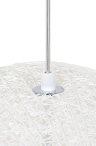 PENDUL LUNA 40, ALB, DIN CANEPA, STIL MODERN, B2 - Img 3