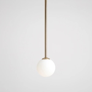 PENDUL PINNE LONG, 92 CM, AURIU, DIN STICLA SI METAL, STIL MODERN