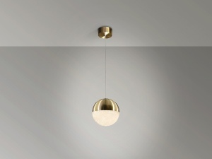 PENDUL SPHERE, 20 CM, ALAMA, DIN METAL SI POLICARBONAT, STIL MODERN