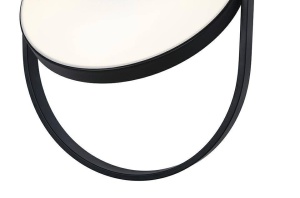 PENDUL SPINNER 26, NEGRU, DIN ALUMINIU SI PLASTIC OPAL, STIL MODERN - Img 5