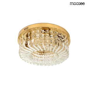 PLAFONIERA BALUNA 50 GOLD, CONFECTIONATA DIN STICLA SI METAL, STIL MODERN