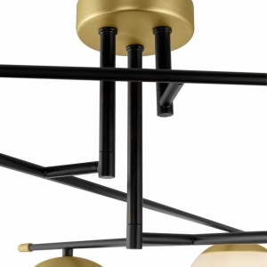 PLAFONIERA NOSTALGIA MOD048CL-06G , DIN METAL SI STICLA, STIL CLASIC, MAYTONI - Img 2