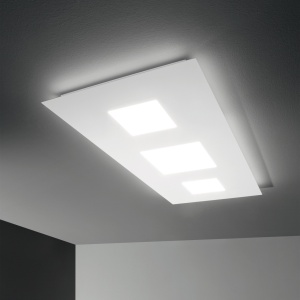 PLAFONIERA RELAX PL D090, ALB, DIN METAL, STIL MODERN - Img 2