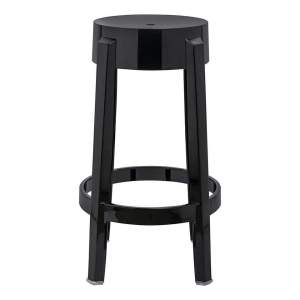 SCAUN DE BAR CHARLES 65 NEGRU, DIN POLICARBONAT, B2 - Img 2
