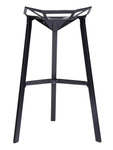 SCAUN DE BAR SPLIT PREMIUM NEGRU, DIN ALUMINIU, STIL MODERN, ARTIM GROUP SELECTION - Img 3