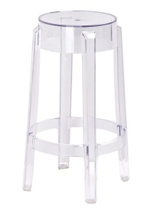SCAUN DE BAR TRANSPARENT HOKER CHARLES 75 STIL MODERN