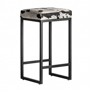 SCAUN DE BAR WAUKUN REF. 29482, DIN METAL SI PIELE NATURALA, STIL VINTAGE, VIC - Img 2