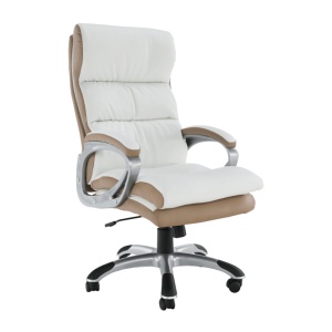 SCAUN DE BIROU KOLO, ALB/MARO, STIL MODERN, TK