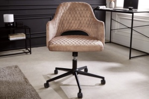 SCAUN DE BIROU, PARIS, CATIFEA GRI/SAMPANIE, DESIGN MODERN, ARTIM GROUP SELECTION