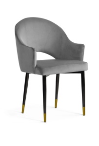 SCAUN DINING, GODA GRI/NEGRU/AURIU, DESIGN MODERN