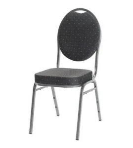 SCAUN PENTRU SALA EVENIMENTE/CONFERINTA, NEGRU/GRAFIT, DIN OTEL SI SPUMA POLIURETANICA, ARTIM GROUP SELECTION