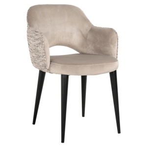 SCAUN TRENDY GIOVANNA, NATUR, KHAKI, METAL, POLIESTER, SPUMA, RICHMOND INTERIORS