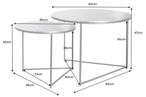 SET 2 MASUTE DE CAFEA, ELEMENTS, DIN METAL, REALIZATE MANUAL - Img 3