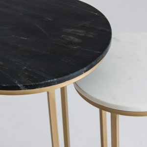 SET 2 MASUTE DE CAFEA KEINARL REF. 26764, DIN METAL SI MARMURA, STIL MODERN, VIC - Img 2