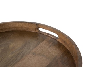 SET 2 MASUTE, NATURAL/CROM, DIN LEMN DE SALCAM SI METAL, STIL INDUSTRIAL - Img 3