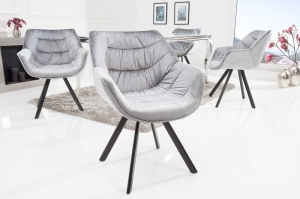 SET 2 SCAUNE DINING SAU BIROU DUTCH COMFORT ERGONOMICE GRI, 38595, DESIGN MODERN