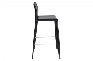 SET 2 SCAUNE NEGRE DIN PIELE RECICLATA MILANO 35616 - DESIGN VINTAGE - Img 3