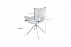 SET 2 SCAUNE ROTATIVE, ALPINE, VERDE/GRI/NEGRU, MODEL DEOSEBIT, ARTIM GROUP SELECTION - Img 7
