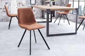 SET 4 SCAUNE, AMSTERDAM, MICROFIBRA, MARO, DESIGN RETRO VINTAGE, ARTIM GROUP SELECTION
