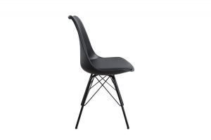 SET 4 SCAUNE NEGRE SCANDINAVIA RETRO 36192 - DESIGN SCANDINAV - Img 3