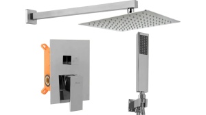 SET DE DUS INCASTRAT REA FENIX + BOX, CROM, DIN ALAMA, CALITATE SUPERIOARA