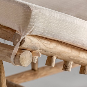 SEZLONG ATIBO REF. 28949,CULOARE NATURALA, STIL RUSTIC, DIN LEMN MASIV TEAK, VIC - Img 7