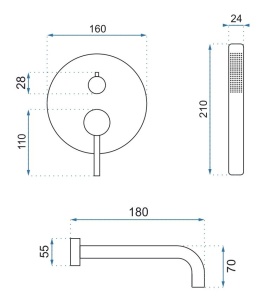 SISTEM DUS/CADA LUNGO LIGHT AURIU DESIGN MODERN CALITATE SUPERIOARA - Img 2