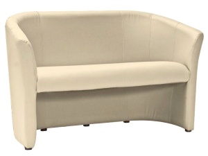 SOFA TM-2, CREM, CU TAPITERIE DIN PIELE ECOLOGICA, STIL MODERN, SIGNAL - Img 1