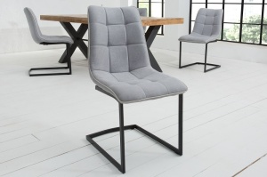 STOC 2 BUC!!! SCAUN GRI VINTAGE DESCHIS MIAMI DESIGN MODERN