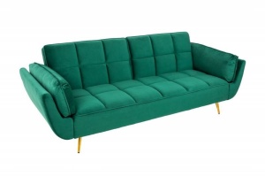 STOC!!!CANAPEA EXTENSIBILA 215CM, DIN LEMN SI CATIFEA VERDE SMARALD, ARTIM GROUP SELECTION - Img 6