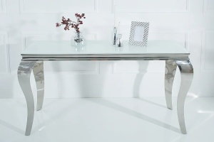 STOC!!! CONSOLA ELEGANTA, BAROCK 140CM, DIN METAL SI STICLA
