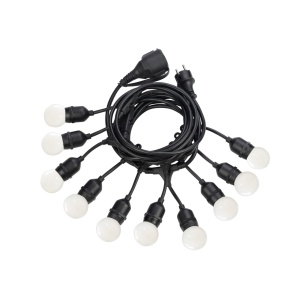 SUSPENSIE FIESTA SP10, NERO, DESIGN MODERN, IDEAL LUX