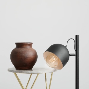 VEIOZA BERYL, 62 CM, NEAGRA, DIN METAL, STIL MODERN - Img 4