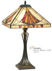 VEIOZA DEOSEBITA TIFFANY, COD LPT10273, DIN METAL SI STICLA