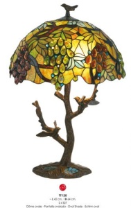 VEIOZA DEOSEBITA TIFFANY, COD TT120, DIN METAL SI STICLA